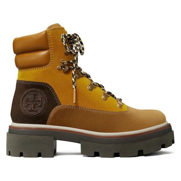 Tory Burch Miller Leather Lace-Up Hiking Boots - Picture 7 of 12